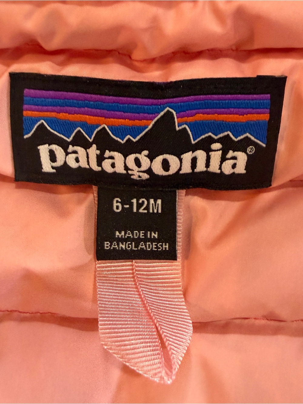 Patagonia Kids Pink Puffer Vest Sz 6-12m - Picture 4 of 8